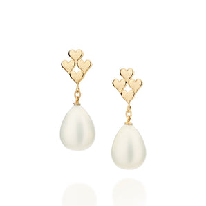 GOLD EARRING WITH PEARL