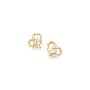 GOLD EARRING WITH ZIRCONIA