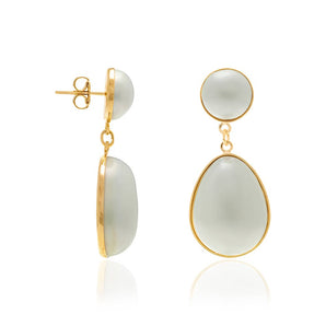 GOLD EARRING WITH PEARL