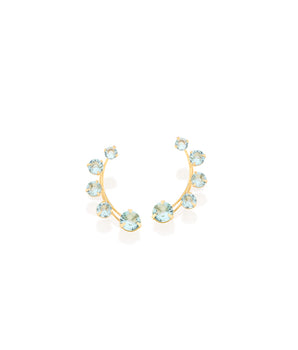 GOLD EARRING WITH CRYSTAL