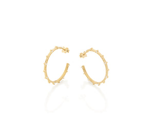 GOLD EARRING WITH ZIRCONIA
