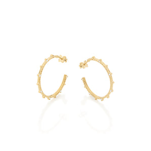 GOLD EARRING WITH ZIRCONIA