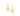 GOLD EARRING WITH ZIRCONIA