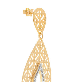 GOLD EARRING WITH ZIRCONIA