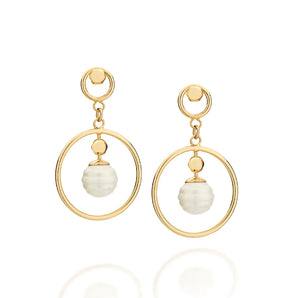 GOLD EARRING PEARLS