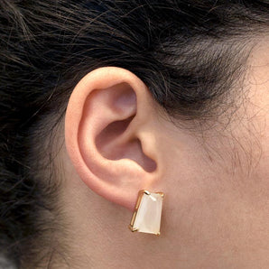 GOLD EARRING WITH CRISTAL