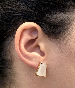 GOLD EARRING WITH CRISTAL