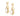 GOLD EARRING WITH CRISTALS