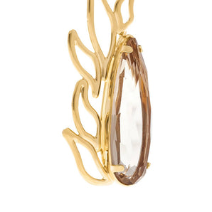GOLD EARRING WITH CRISTALS