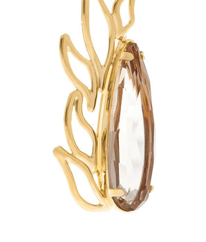 GOLD EARRING WITH CRISTALS