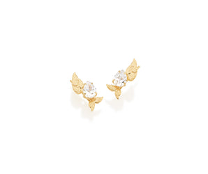 GOLD PLATED EARRING WITH ZIRCONIA