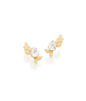 GOLD PLATED EARRING WITH ZIRCONIA