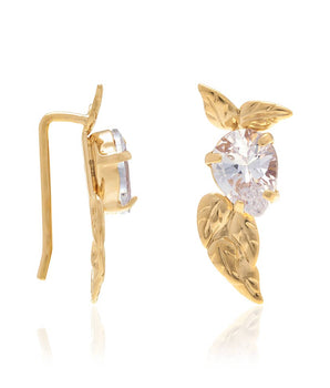 GOLD PLATED EARRING WITH ZIRCONIA