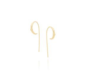 GOLD PLATED EARRING WITH ZIRCONIA