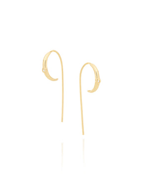 GOLD PLATED EARRING WITH ZIRCONIA
