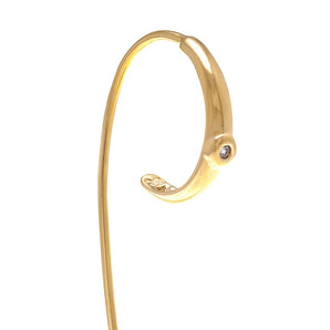 GOLD PLATED EARRING WITH ZIRCONIA