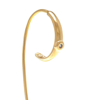 GOLD PLATED EARRING WITH ZIRCONIA