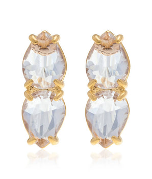 GOLD EARRING WITH CRISTALS