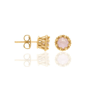 GOLD PLATED EARRING WITH ZIR