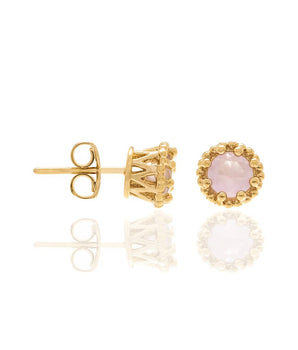 GOLD PLATED EARRING WITH ZIR