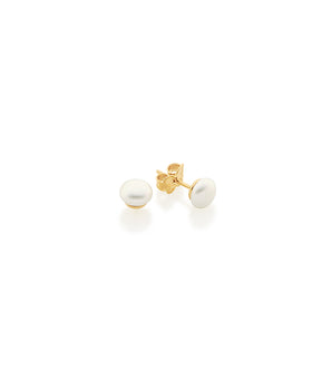 GOLD EARRING WITH PEARL