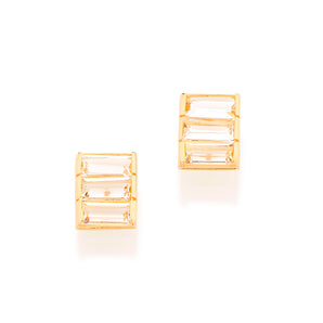 GOLD EARRING WITH CRISTALS