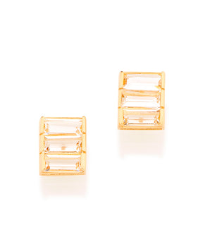 GOLD EARRING WITH CRISTALS