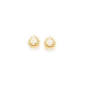 GOLD EARRING WITH CRISTALS