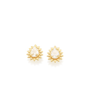 GOLD EARRING WITH CRISTALS