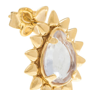GOLD EARRING WITH CRISTALS
