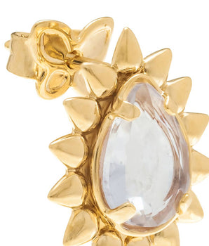 GOLD EARRING WITH CRISTALS
