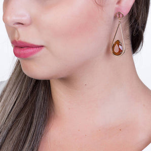 GOLD EARRING WITH CRISTALS
