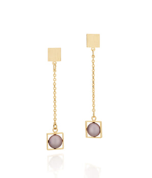GOLD EARRING WITH PEARL
