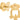 GOLD KIDS EARRING
