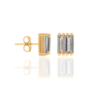 GOLD EARRING WITH CRISTALS