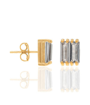 GOLD EARRING WITH CRISTALS