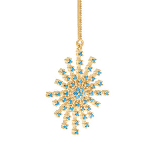 GOLD PLATED EARRING WITH ZIRCONIA