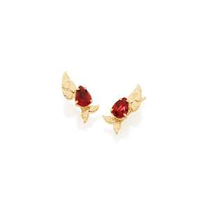 GOLD EARRING WITH CRISTALS