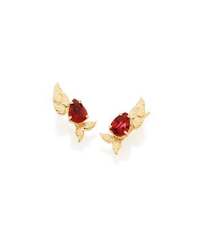 GOLD EARRING WITH CRISTALS