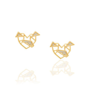 GOLD EARRING WITH ZIRCONIA