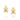 GOLD EARRING WITH ZIRCONIA