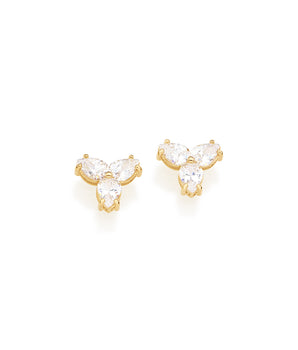 GOLD EARRING WITH ZIRCONIA