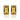 GOLD EARRING WITH CRYSTAL AND ZIRCONIA