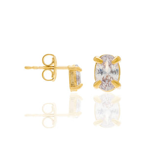 GOLD EARRING WITH ZIRCONIA