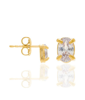 GOLD EARRING WITH ZIRCONIA