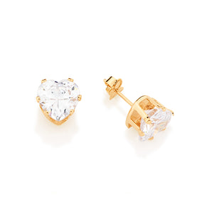 GOLD EARRING WITH ZIRCONIA