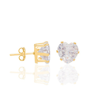 GOLD EARRING WITH ZIRCONIA