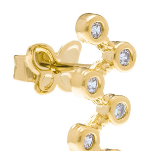 GOLD EARRING WITH ZIRCONIA