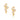GOLD EARRING WITH ZIRCONIA