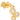 GOLD EARRING WITH ZIRCONIA